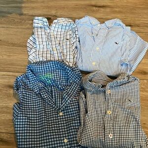 Lot of Vineyard Vines Boys Long Sleeved Button Downs